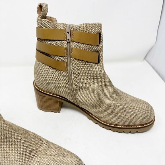 Seychelles Fabric Cut Out Anthropologie Boots Buckle 11 - Picture 3 of 7